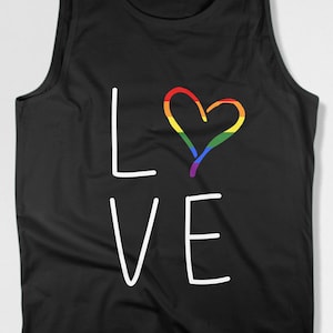 Gay Pride Outfit Gay Tank Lesbian Gifts Equality Tank LGBT Pride Tank Top Lesbian Clothing Gay Clothing Pride Gay Rainbow Clothes - SA1113