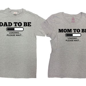 Camisetas A Juego Pareja T Camisetas Anuncio Esperando Padres Etsy