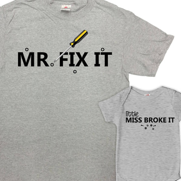 Daddy Daughter Shirts Dad And Daughter Matching Shirts Father Daughter Gifts Daddy And Me Outfits Dad And Baby Girl Matching Set - SA810-811