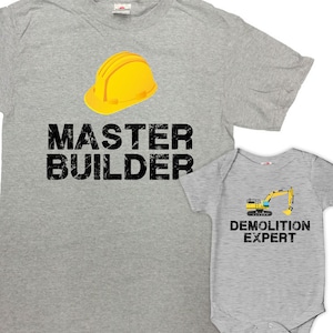 Dad And Baby Matching Shirts Father Son TShirts Daddy Daughter Matching Outfits First Time Dad Gift For New Papa T Shirt Set - SA1079-80