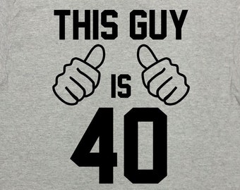 Idea regalo per il 40° compleanno per uomo, regalo di compleanno personalizzato con età, maglietta divertente per il compleanno, questo ragazzo ha 40 anni - SA1565
