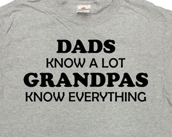 Mens Granddad Knows Everything Funny Granddad Christmas Gifts T-Shirt Mens Granddad Knows Everything Funny Granddad Christmas Gifts T-Shirt