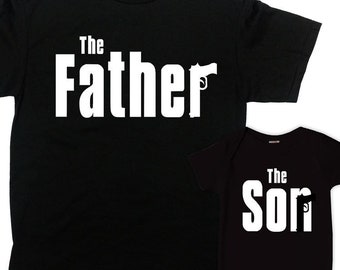 Vader zoon bijpassende shirts vader en baby shirts bijpassende vader zoon shirts papa en ik outfits eerste vaderdag cadeau voor nieuwe vader -SA1264-65