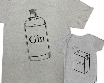 Camiseta de papá y bebé, regalo para padre e hija, camisetas a juego para papá e hijo, regalo para el Día del Padre, papá primerizo, papá nuevo y niño -SA1298-99