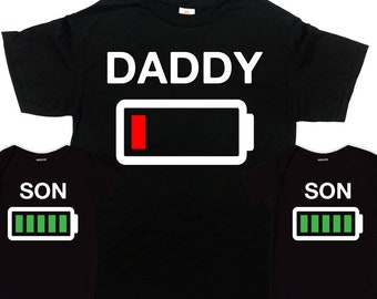 Family Of 3 Matching Shirts Father Son Shirts Daddy And Son Shirts Dad And Son Gifts Matching Family Outfits Dad And Baby - SA227-228-035