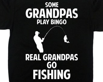 Fishing Grandpa Shirt Fisherman T Shirt Grandfather Gift For Fathers Day TShirt Grandpa Birthday Gift Papa Grandpa Fishing Tee - SA1498