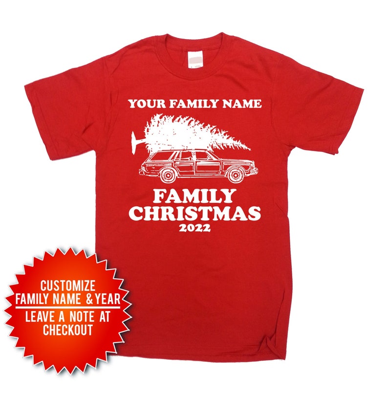 Matching Family Christmas Shirts Custom Family Name Christmas Vacation T Shirt Personalized TShirts Xmas Presents Holiday Tees X-Mas - SA519 
