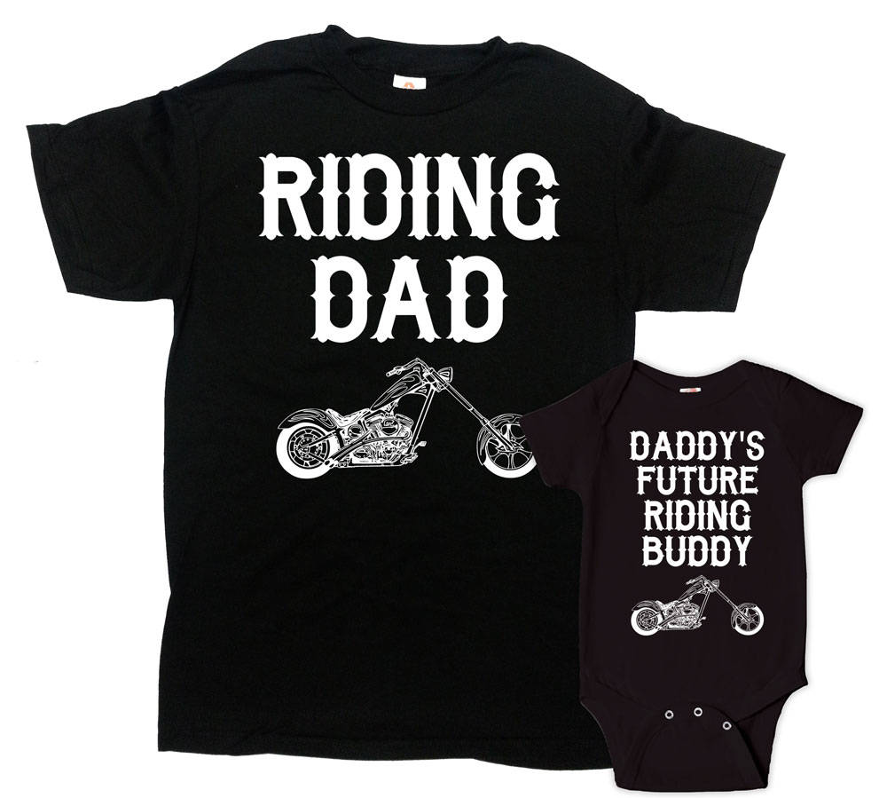 Father Son Shirts Motorcycle Gifts For New Dad And Daughter Etsy