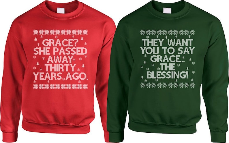xmas couple sweaters