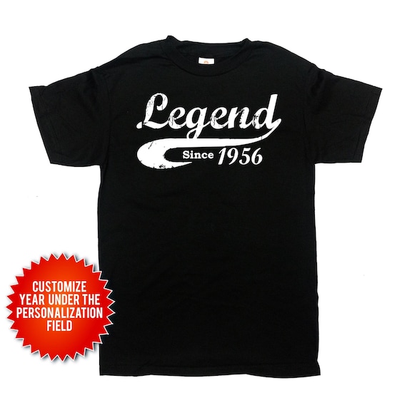 70th Birthday Gift Birthday Shirt 70 Years Old TShirt Custom Shirt Personalize Funny Bday Legend Since 1956 T Shirt Mens Ladies Unisex Tee
