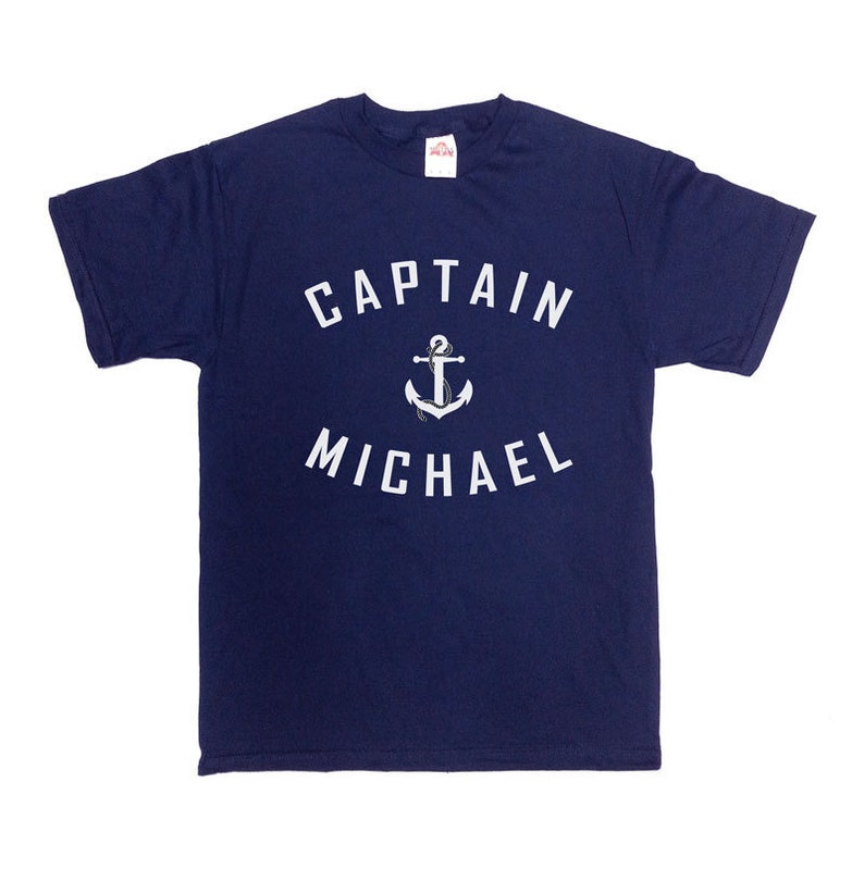 Captain T Shirt Custom Name Boating Tshirt Sailing Gifts Etsy Canada
