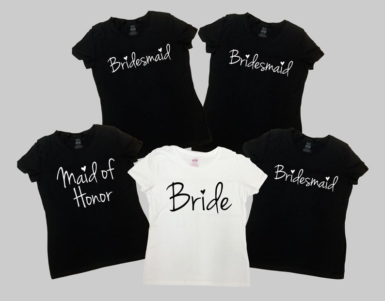 Bride And Bridesmaids Shirts Bachelorette Party Shirts Bridal Etsy