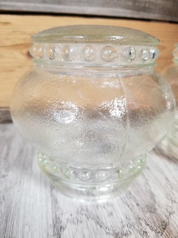 Round Glass Light Covers 60s 70s Vintage Ceiling Light Etsy