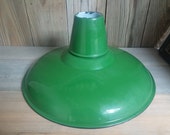 Industrial Green Pendant Light