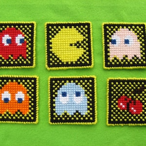 Pattern ONLY!- Pacman Coaster Set