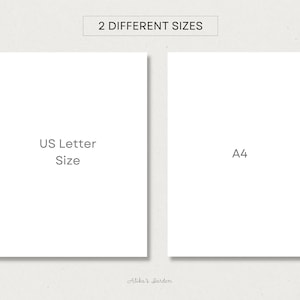 2025 monthly vertical printable calendar with a modern minimalist design. The calendar template includes both Monday and Sunday Starts and is available in A4 and US Letter size.