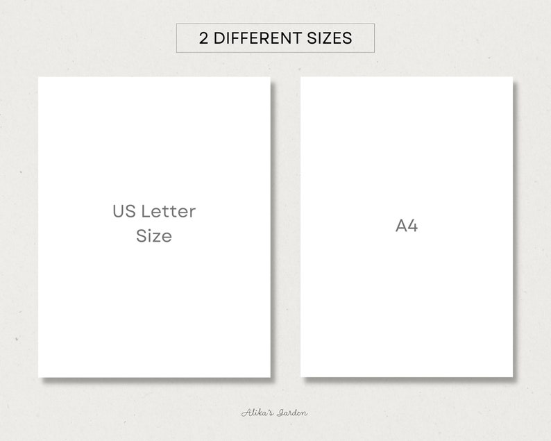 2025 monthly vertical printable calendar with a modern minimalist design. The calendar template includes both Monday and Sunday Starts and is available in A4 and US Letter size.