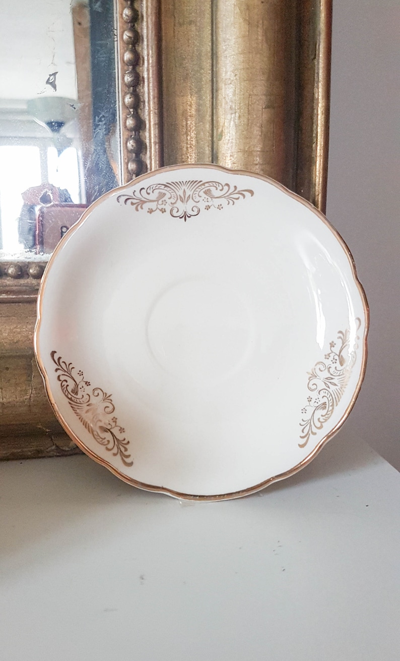 Villeroy et Boch tea set eight cups milk jug and sugar bowl Pearly gold Gift for her Gift for her Gift idea Christmas meal saucers