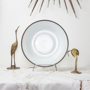 Large Winterling marktleuthen bavaria deep dish in porcelain service White porcelain Black gold Vintage tableware Wedding