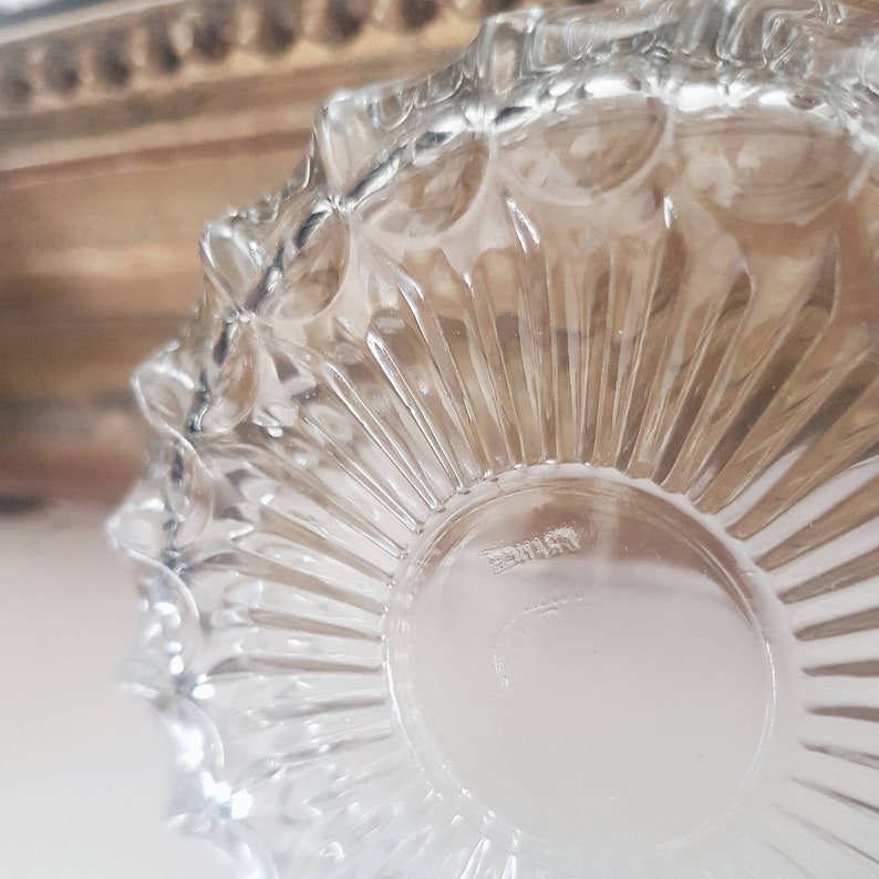 Vintage glass dessert set Bowls bowl Bowl Ramequin Gift for her Gift for her Gift idea Meal Christmas Old dishes
