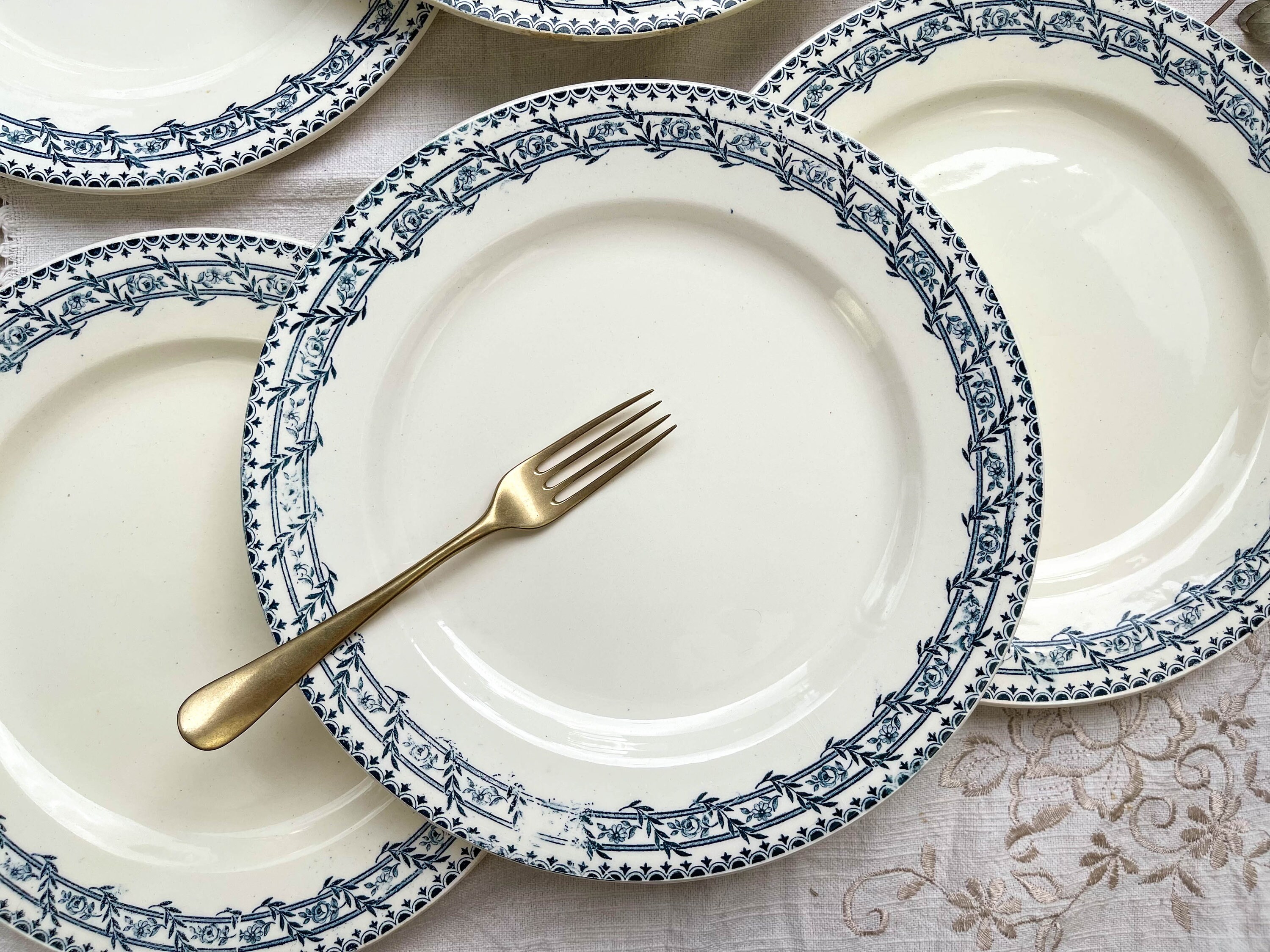 6 Assiettes Plates Terre