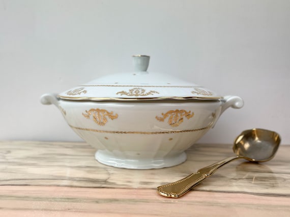 Soupière porcelaine de paris vintage 50/60 | Selency