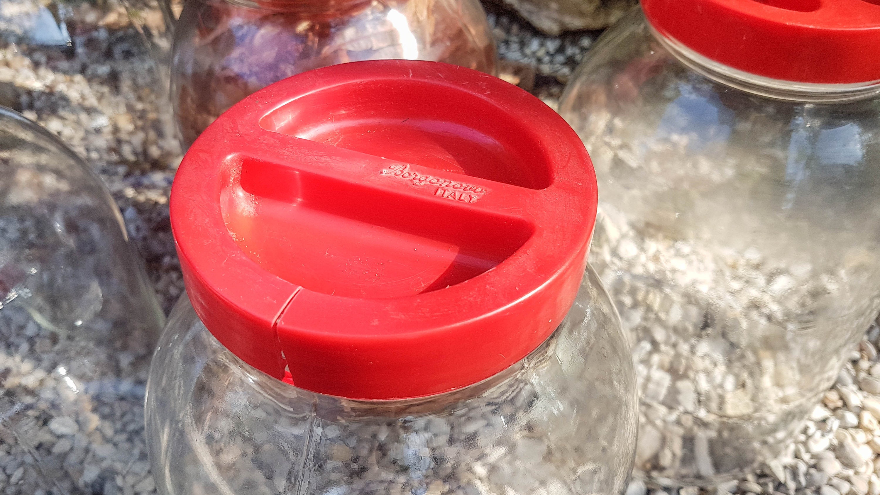 1 Vintage Glass Jar Kitchen Storage 1950's Glass Jar Box Etsy