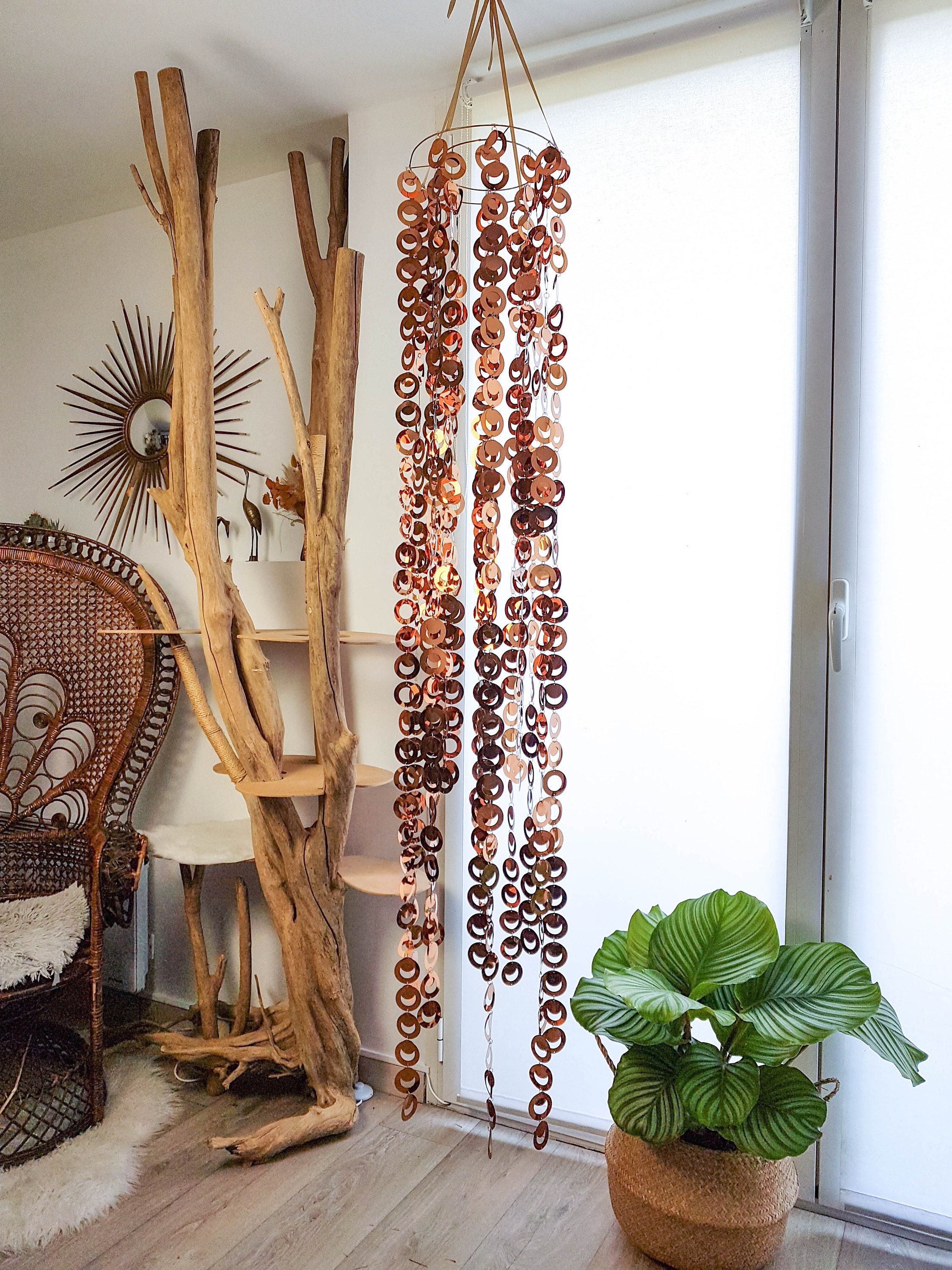 Suspension Décorative Années 70 ~ Mobile Guirlande 70