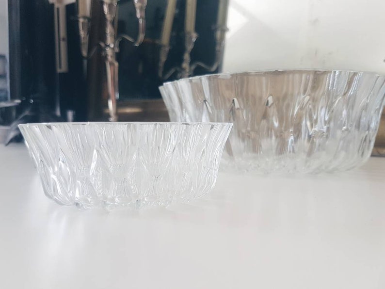 Vintage glass dessert set Bowls bowl Bowl Ramequin Gift for her Gift for her Gift idea Meal Christmas Old dishes