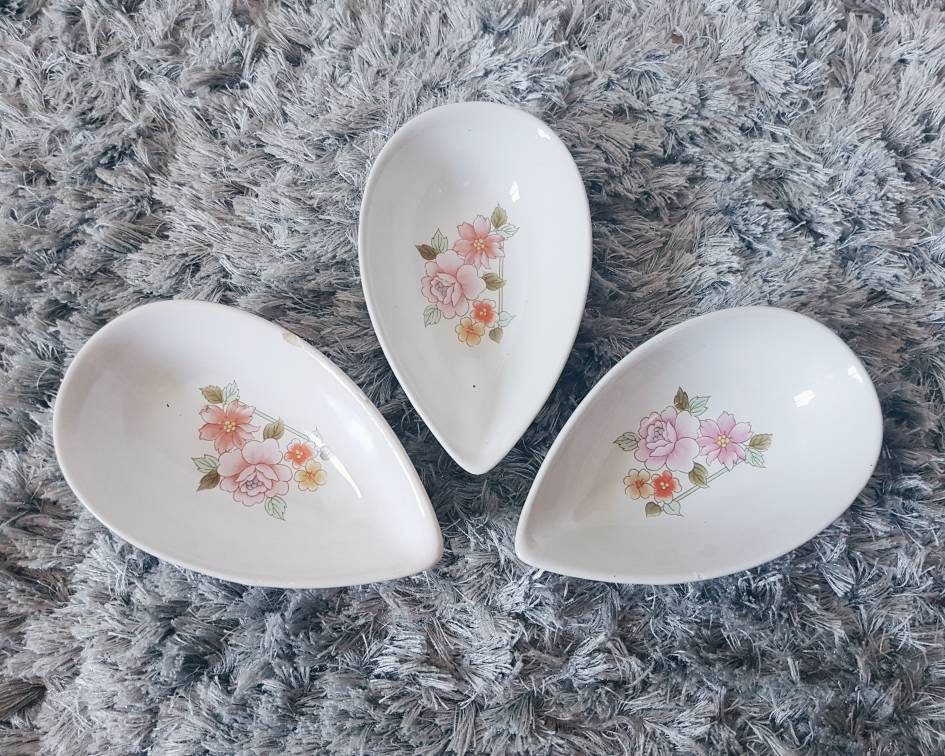 Coupelles en Forme de Gouttes- Bol Apperitif - Vaisselle Porcelaine Vintage Shabbycadeau Déco Cadeau