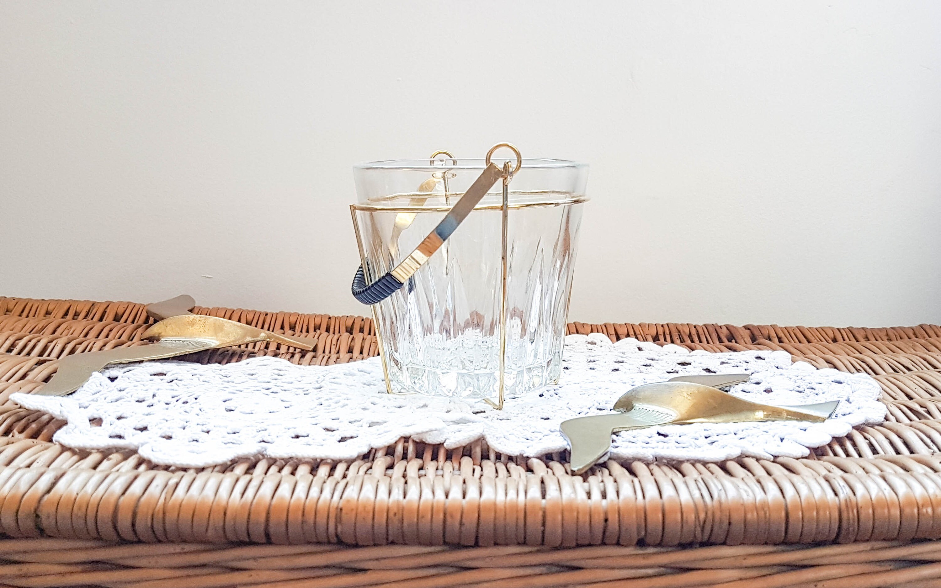 Seau à Glaçon Seau Champagne Vintage Vin Cristal Cadeau Pour Lui Idée Cadeau Repas Noël Décoration d