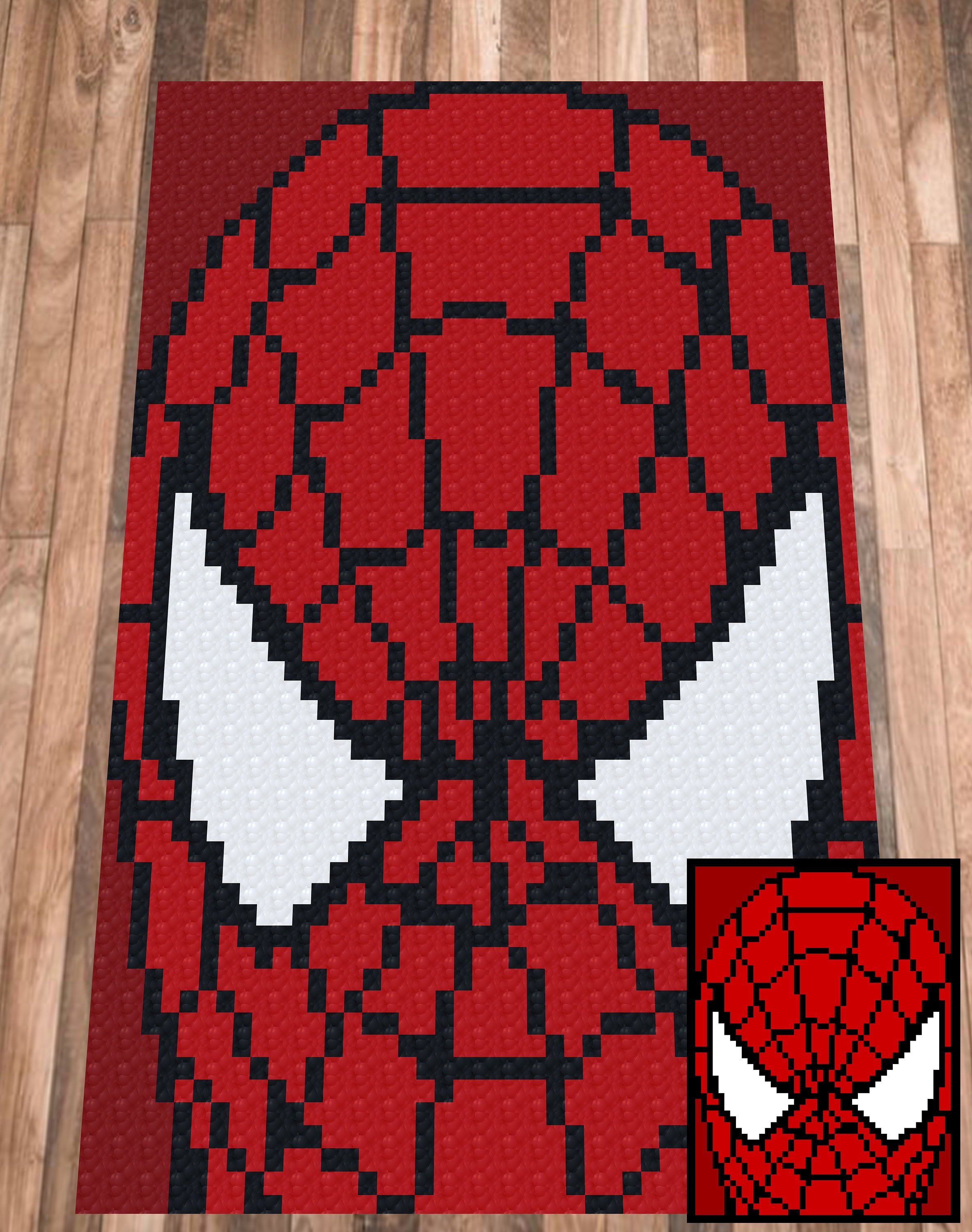C2C crochet Graph Spiderman crochet blanket pattern c2c Etsy