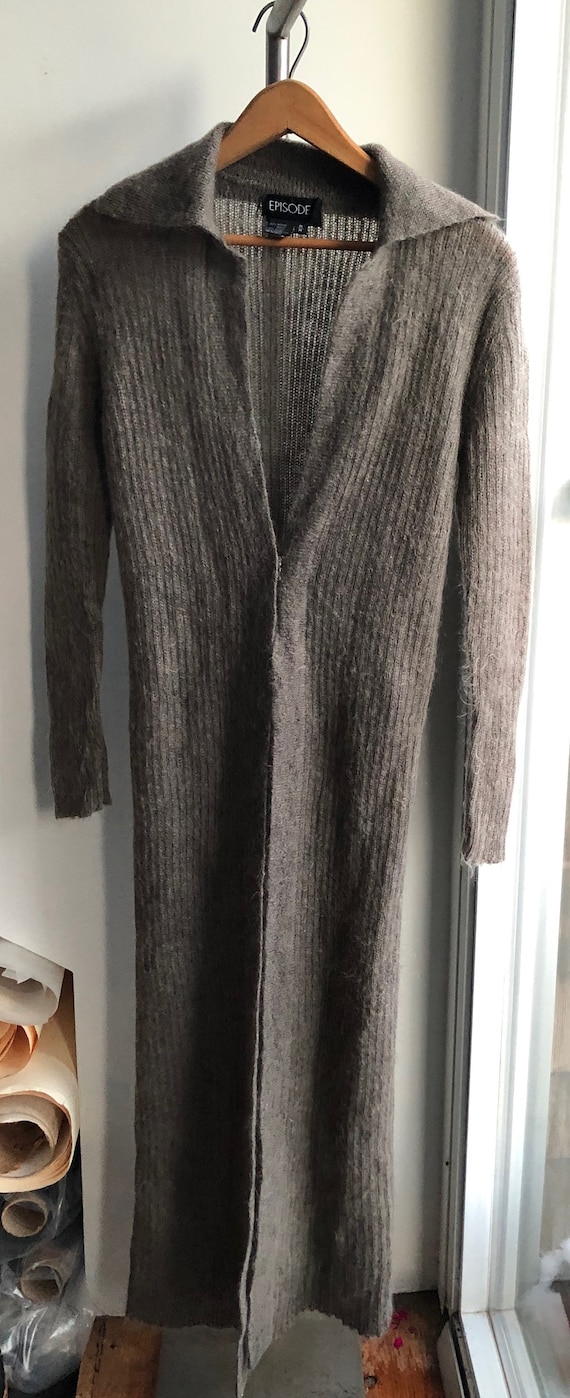 long skinny mohair sweater wrap
