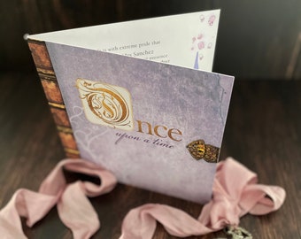 Tangled Storybook Quinceanera Invitation, Lilac & Gold