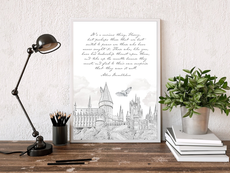 Thank you Teacher Teacher Gifts Harry Potter Print Etsy