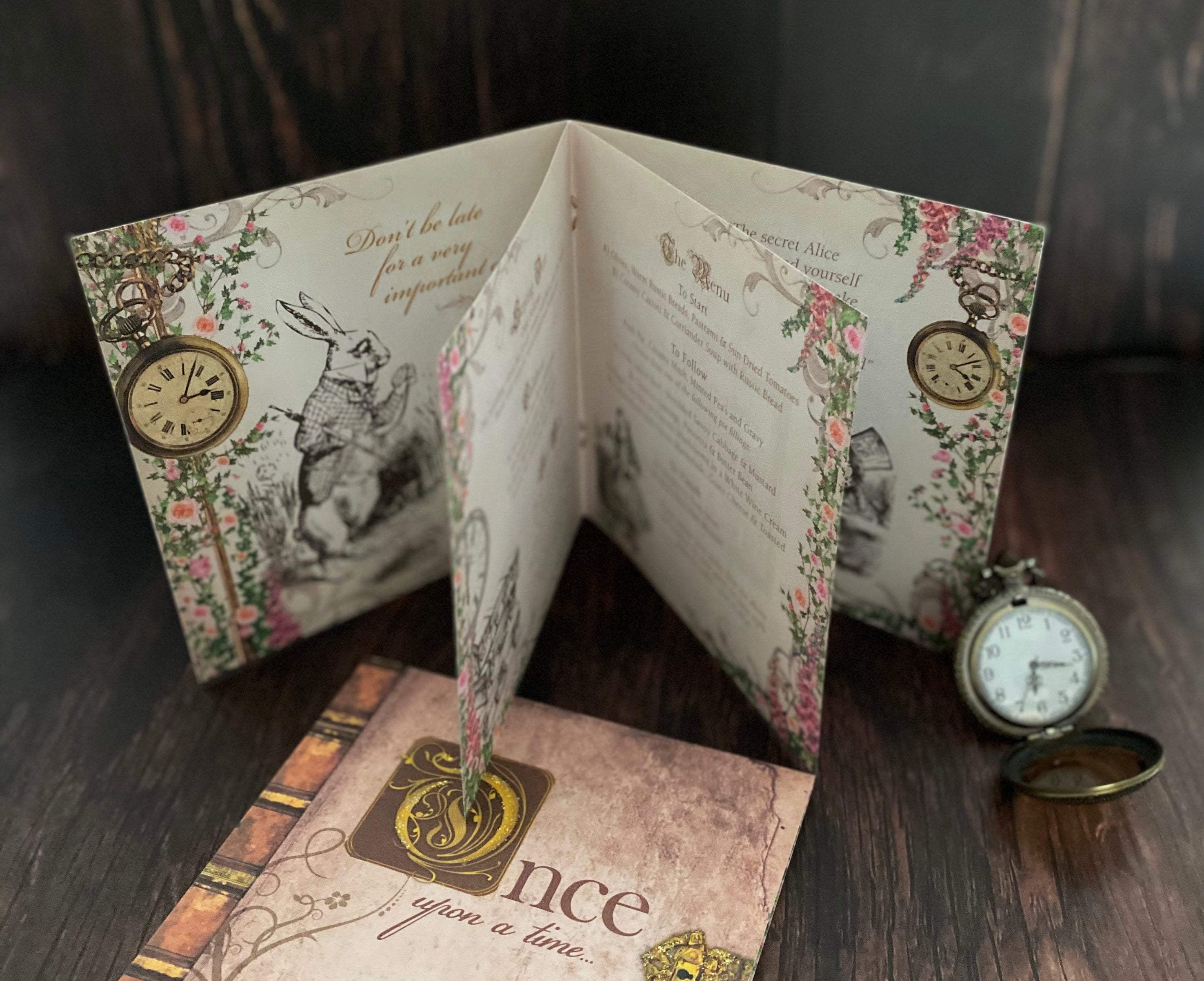 Alice in Wonderland Wedding Invitation Fairytale Wedding Etsy UK