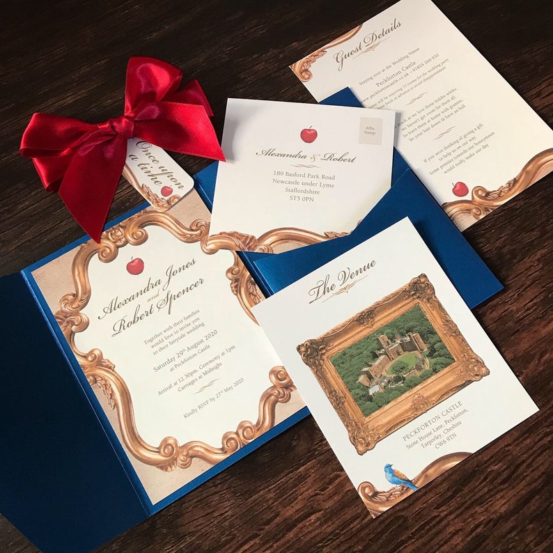 Snow White Invitation Disney Wedding Invitation Fairytale Wedding Invitation Quinceanera Invitations Princess Wedding