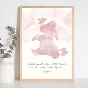 Eeyore Wall Print, Winnie the Pooh Print, Disney Wall Art, Home Decor Print, Disney Card, Childrens Bedroom Print, Disney Gift Idea