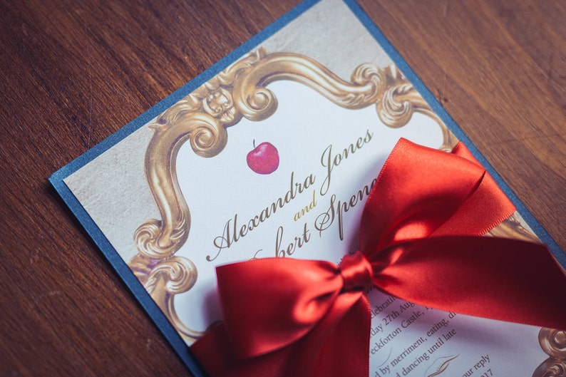 Snow White Invitation Fairytale Invite Disney Wedding Invitation Snow White Wedding Quinceaneara Invite Sweet Sixteen Party
