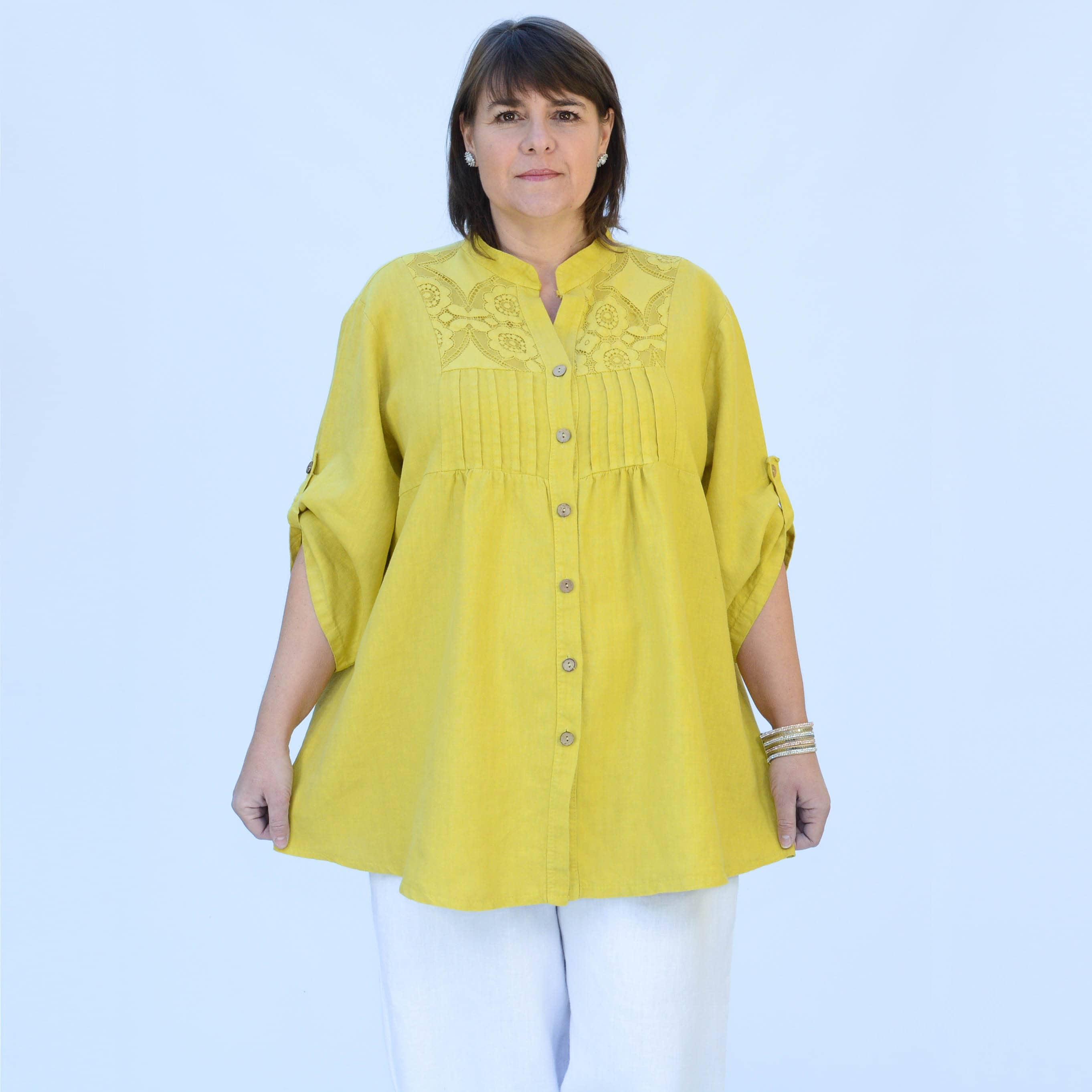 Plus Size Linen Tunic Top Womens Plus Size Clothing Etsy