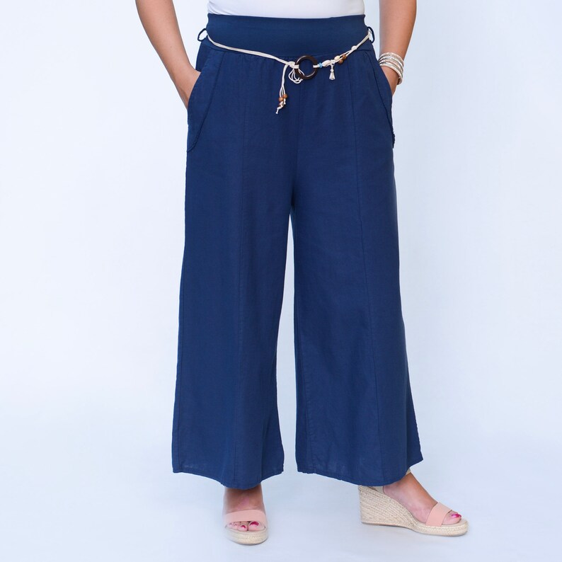 ladies wide leg trousers size 24