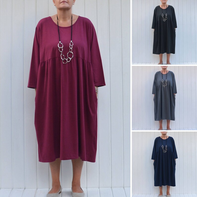 plus size smock dress