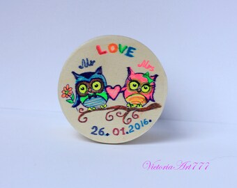 Owl  Decorative Jewellery Box Personalized Box Wedding Box