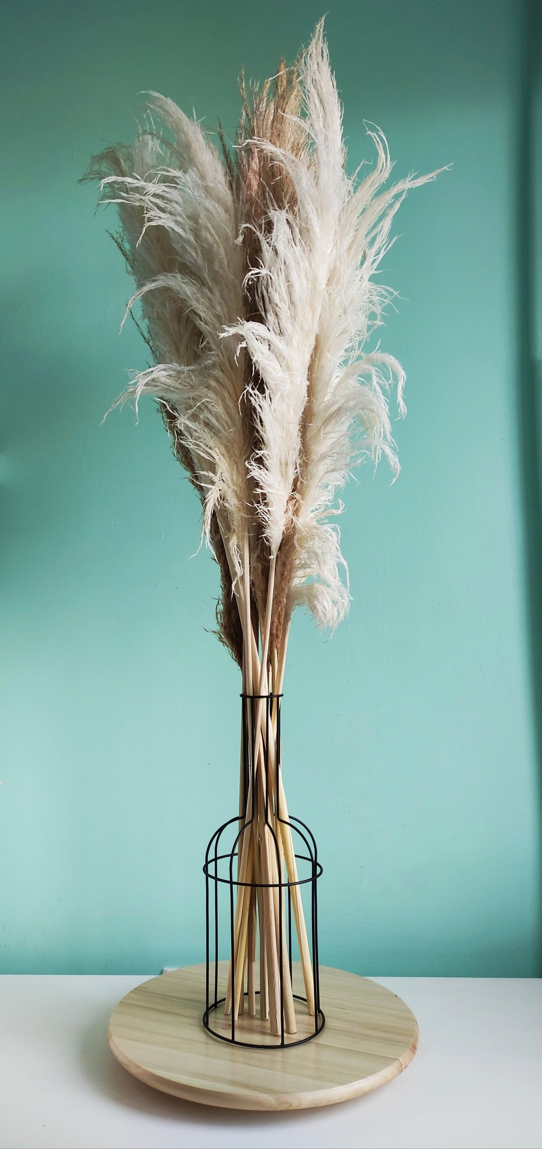 Iron Vase Metal Wire Vase Dried Pampas Flower Vase Etsy