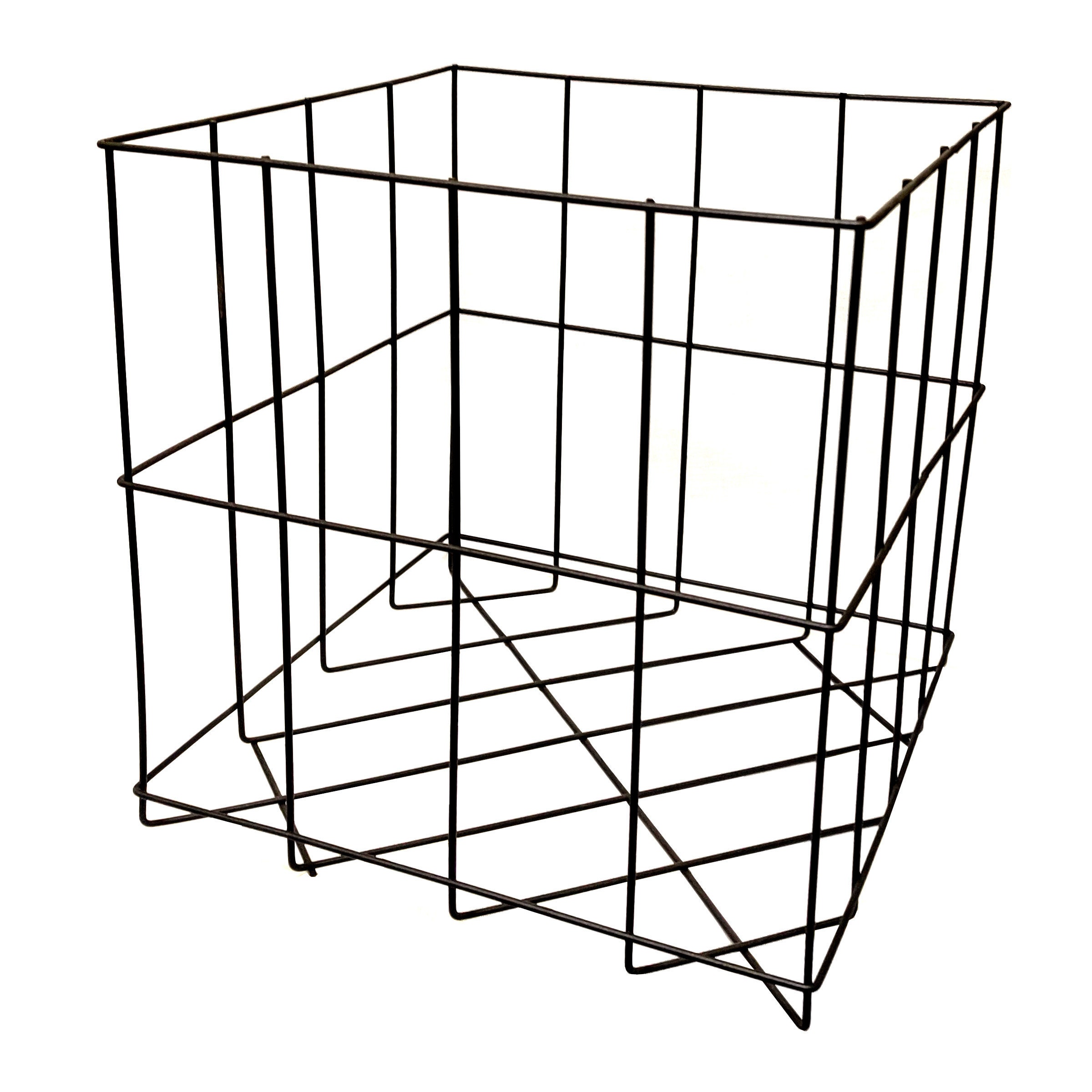 Metal Wire Basket Cube, Metal Wire Cube, Metal Wire Crate, Metal Wire