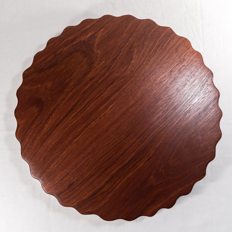 Handmade Wood Lazy Susan With Napkin Holder Custom Crafted With Jarrah