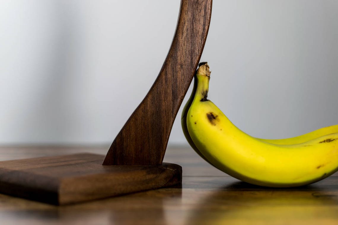 Handmade Wood Banana Hanger Custom Crafted With Walnut Etsy