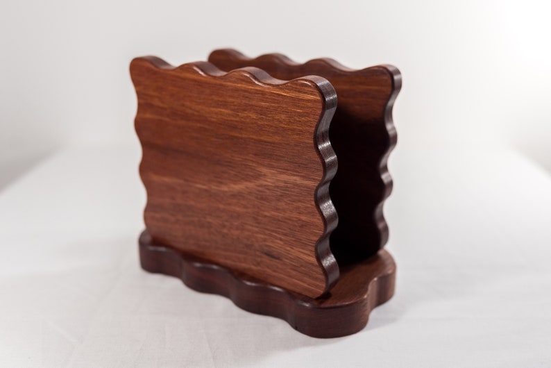 Handmade Wood Lazy Susan With Napkin Holder Custom Crafted Etsy