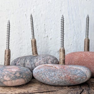Wall Hooks Unique Coat Hooks Wall Mount Stone Hooks Decorative Sauna Accessories Bathroom Towel Hooks