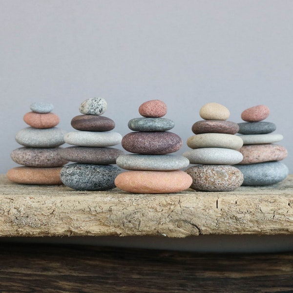 Bomboniere per gli ospiti alla rinfusa - Cairns in pietra Zen in miniatura - Bomboniere per compleanni per adulti - Regali per la meditazione yoga